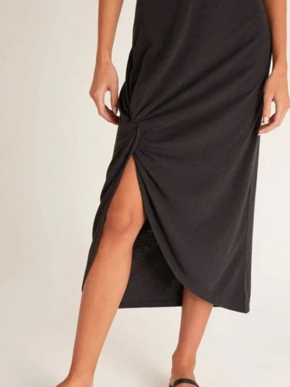 Z Supply Sabina Triblend Knot Midi Skirt Size XS
